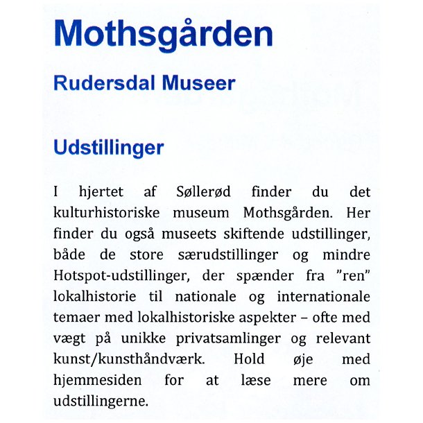 OM RUDERSDAL MUSEUM